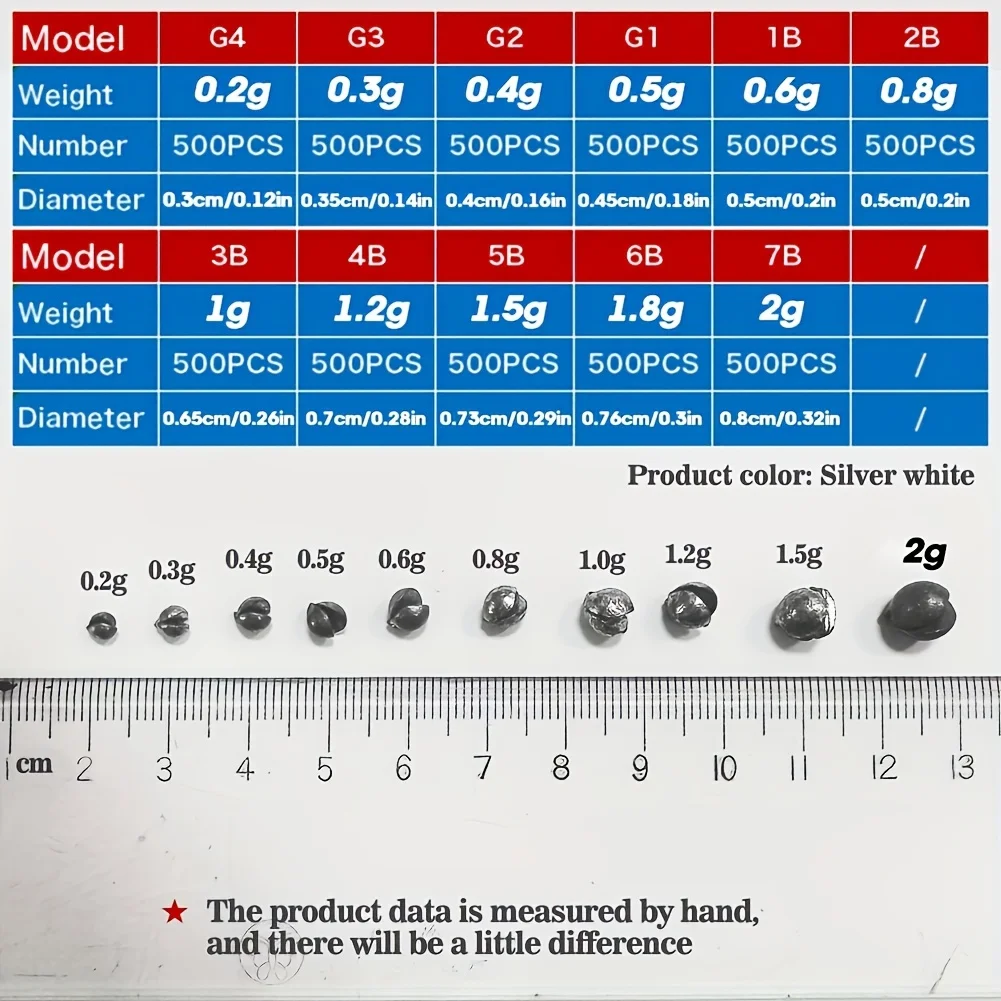 TAKBAS 100piezas Plomos de Pesca - Disparo ajustable dividido, Diseño redondo extraíble para agua dulce y salada, Ideal para Acción de Gracias, Navidad, Día de los Abuelos, Día del Padre, Regalos del Día del Maestro - imagen 2