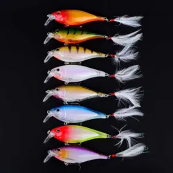 Señuelos duros Minnow Wobbler para trucha y lubina en agua salada