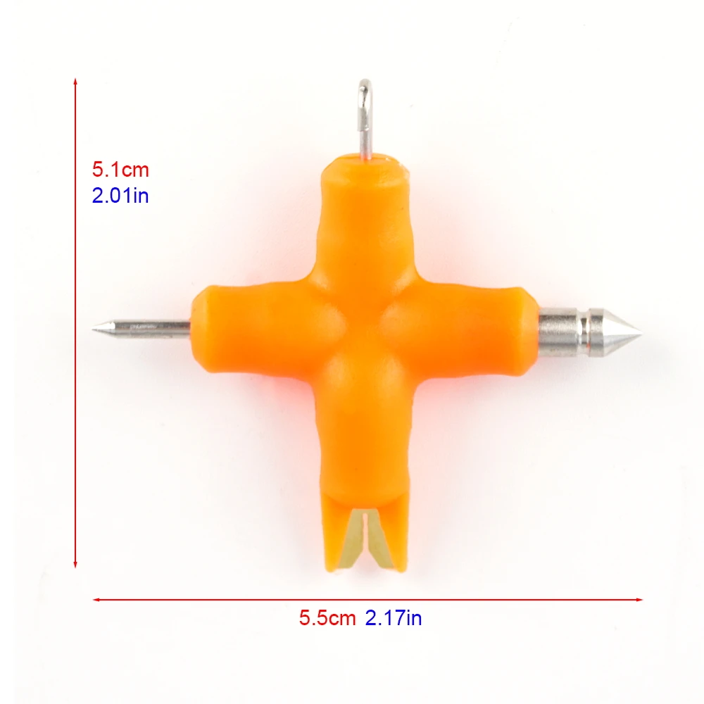 Pelacables trenzados recubiertos para pesca de carpa 4 en 1, herramienta de aparejo, herramienta de línea extractora, herramienta anudadora portátil multiusos, accesorios de pesca - imagen 5
