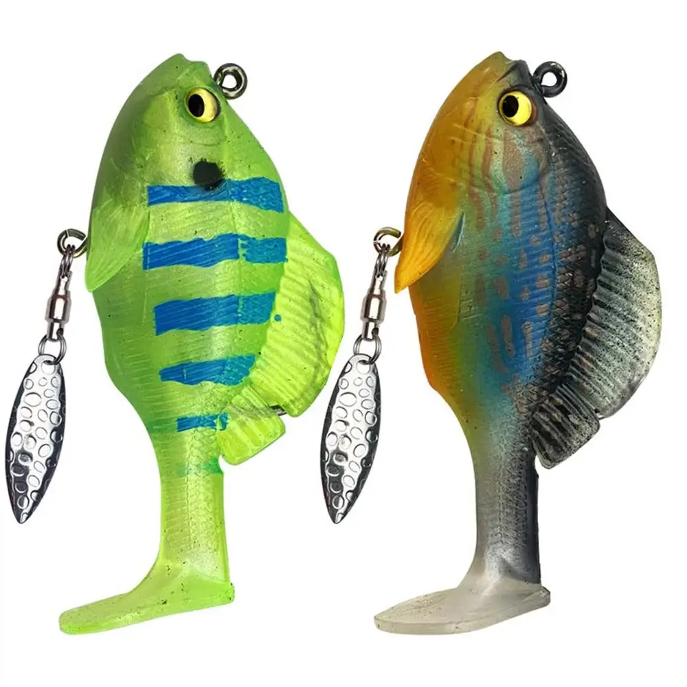 8cm 18g 24g cebo suave Swimbait cola de paleta Artificial agua salada señuelo de pesca de agua dulce para lubina perca Zander - imagen 5