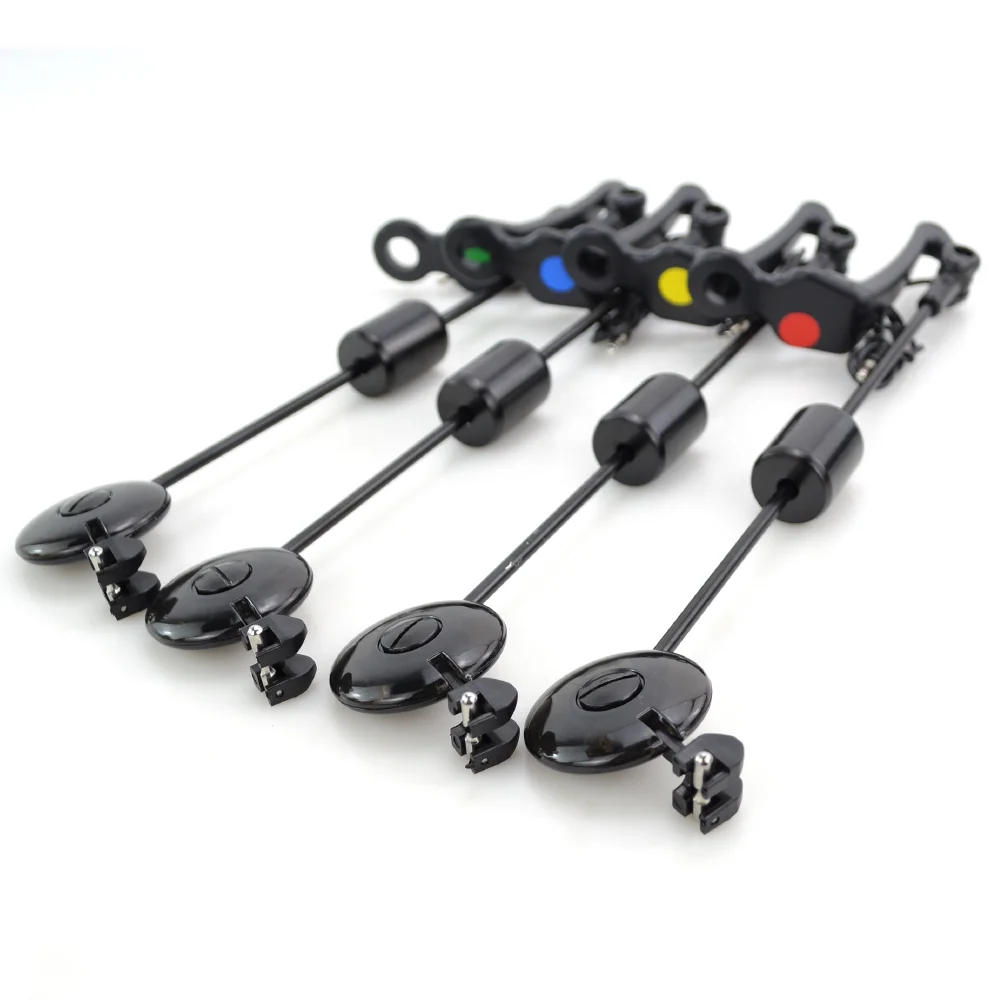 Hirisi-Swingers LED para pesca de carpa, indicador de caída de 4 colores en caja con cremallera, equipo de pesca B2022 - imagen 5