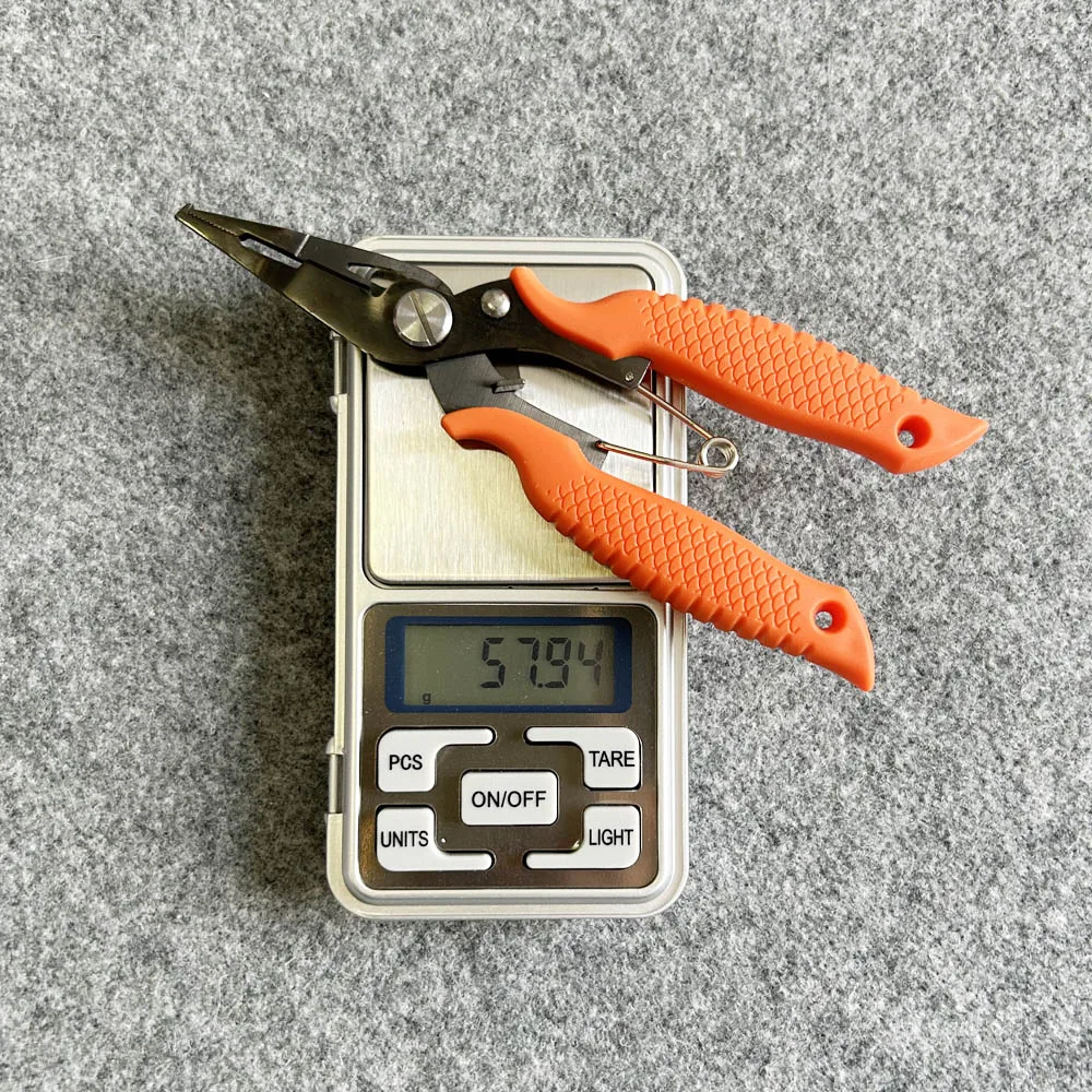 DNDYUJU alicates de pesca de precisión de acero inoxidable, tijeras multifuncionales para agua de mar, cortador de línea trenzada, equipo de pesca al aire libre - imagen 3
