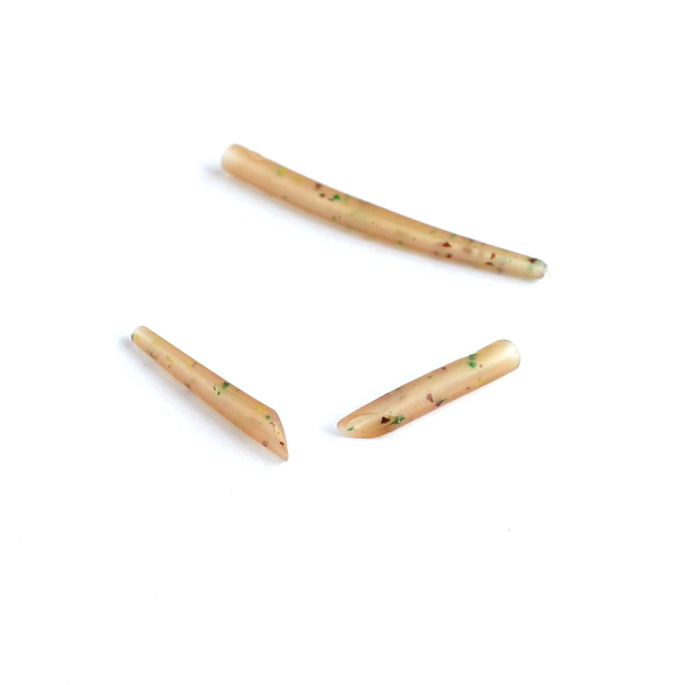 Hirisi 40 Uds. Mangas antienredos para pesca de carpa conectar con gancho para aparejos terminales de pesca de carpa camuflaje/verde 2 tamaños - imagen 5