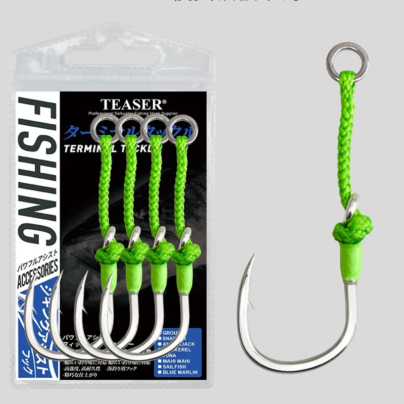 Anzuelos de Jigging Lento Acero Alto Carbono 1/0-7/0 para Pesca en Mar - imagen 4