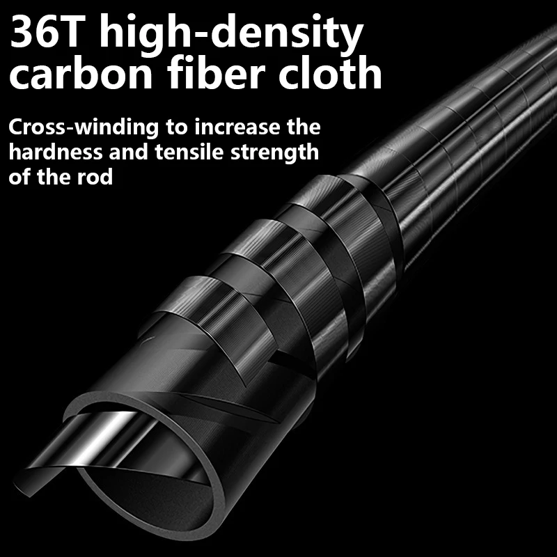 Anillo guía Fuji, caña de pescar de 3 secciones, caña de pescar y fundición ultraligera de fibra de carbono, lanzamiento de distancia, caña de pescar de lubina de trucha - imagen 4