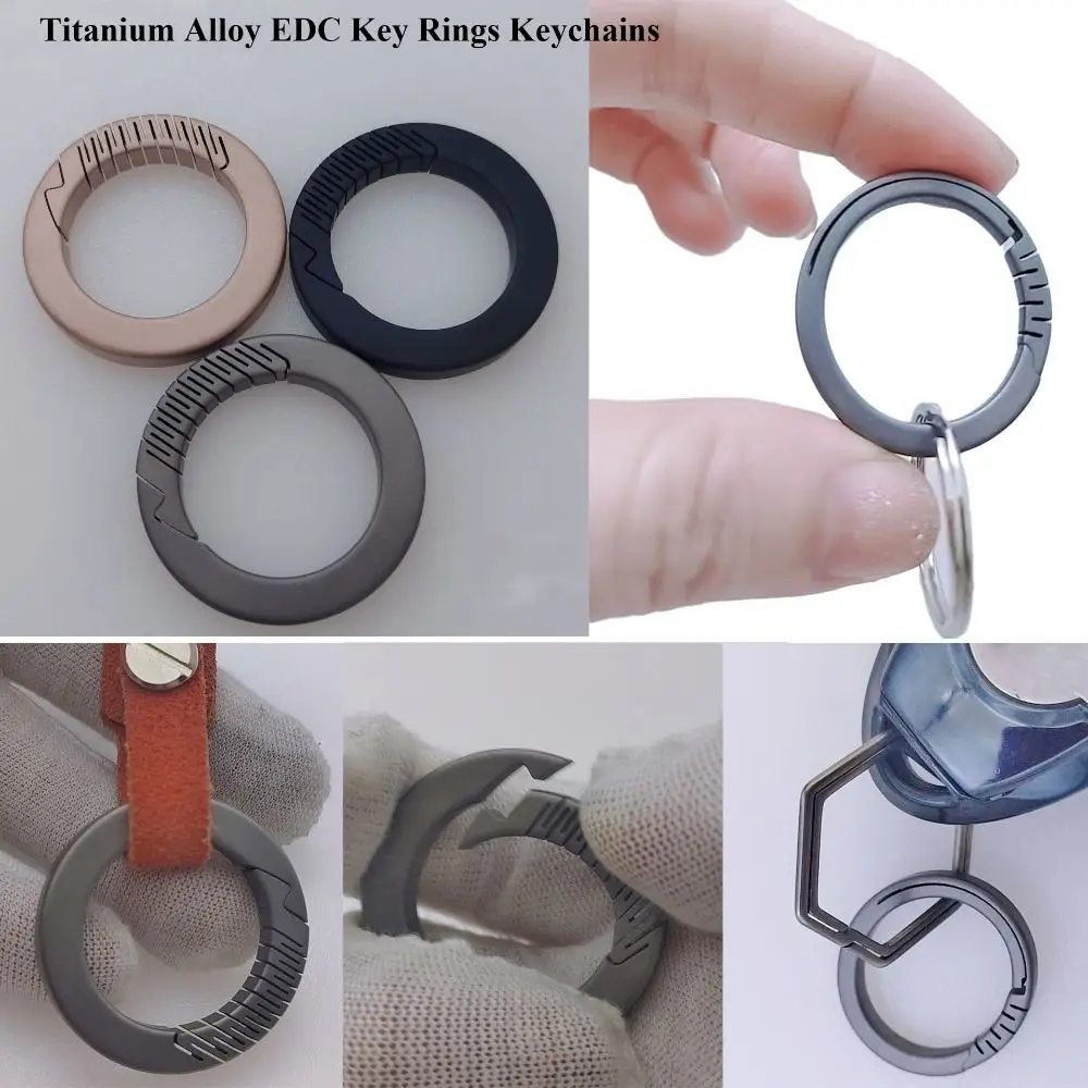 Llaveros reales de alta calidad, aleación de titanio, llaveros de aleación de titanio súper ligeros, colgante, regalo creativo masculino - imagen 4