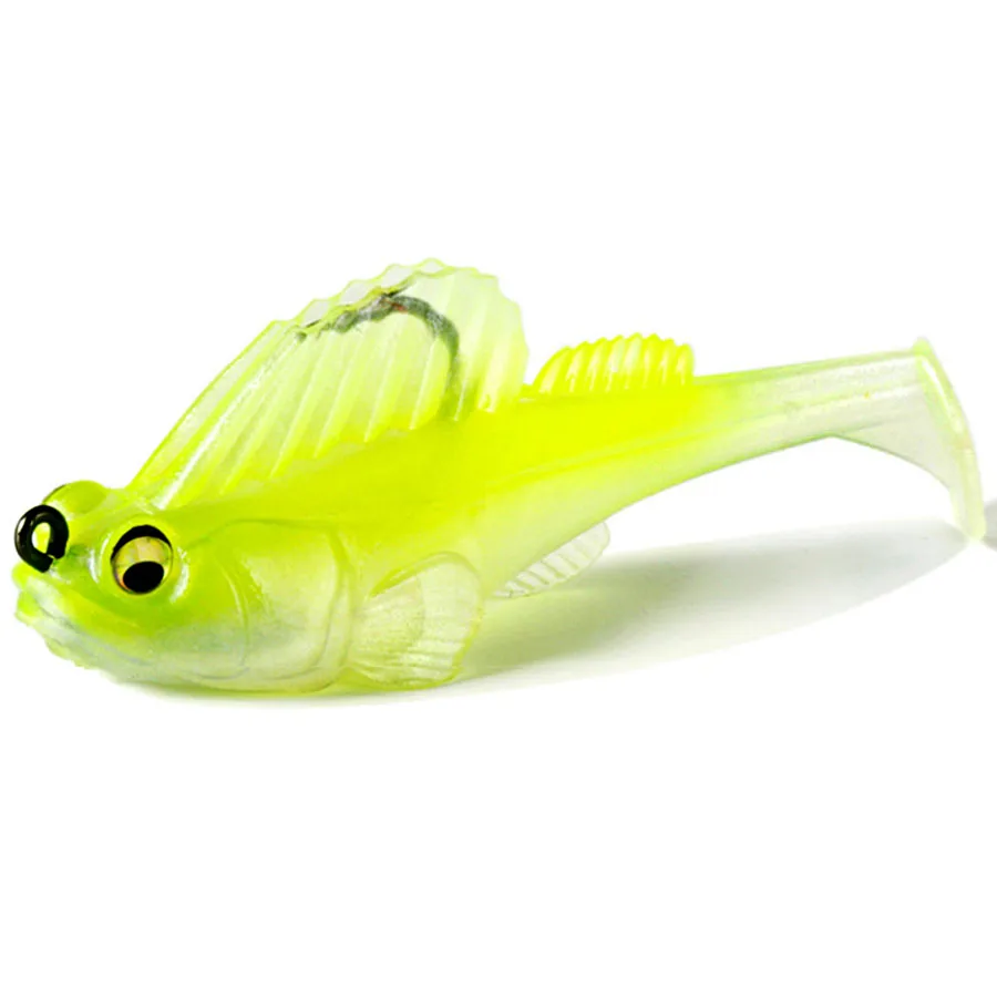 Cebo de plástico suave para pesca, señuelo de Pesca de Mar, lubina, durmiente oscuro, Swimbait, aparejos de pesca, perca, sábalo, Lucio, Wobblers - imagen 3