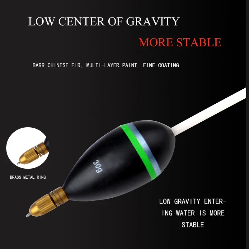 1/2 Uds un paquete 15/20/25/30g flotador de pesca colgante de latón flotador Vertical flotador de pesca de mar accesorios de pesca - imagen 4