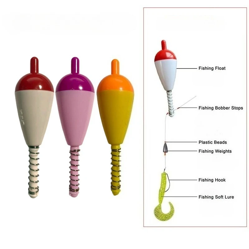 Bobber flotante con bola, flotador de pesca resistente para pesca en hielo, caña de mar, ancla y fundición de señuelos, opciones multicolores, 1 ud.
