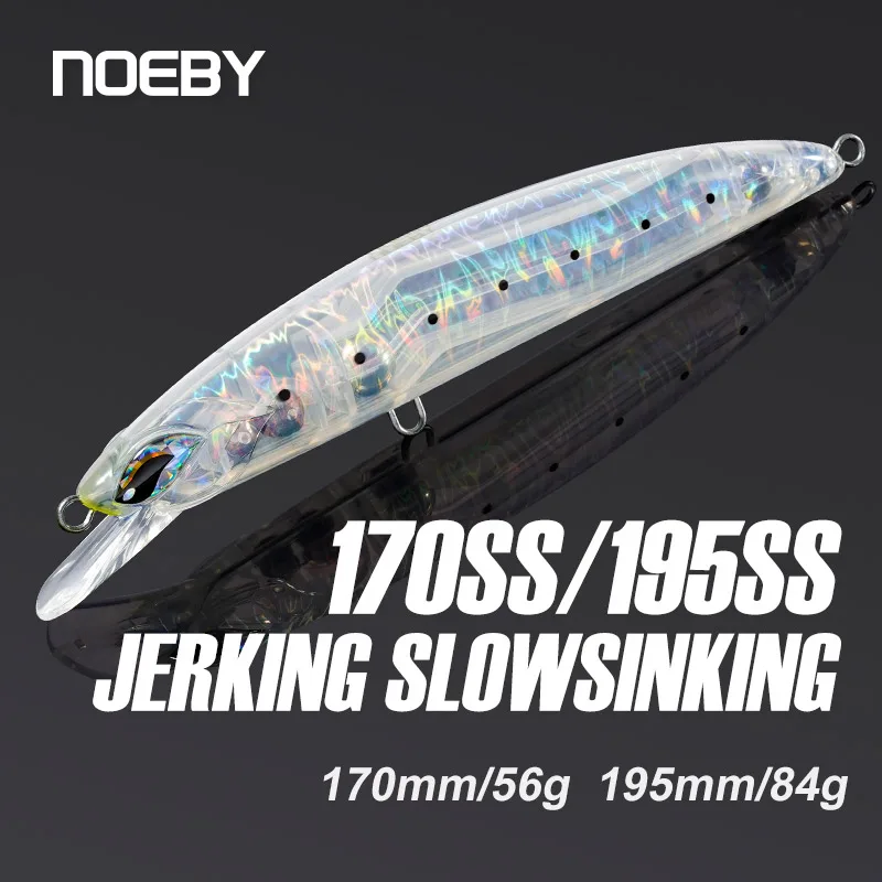 NOEBY-Cebo artificial para pesca en el mar de atún GT, cisterna, pececillo de hundimiento lento, Wobbler de curricán, 170 mm, 56 g, 195 mm, 84 g - imagen 2