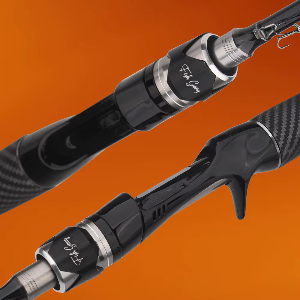 ROLLFISH-caña de pescar giratoria de fibra de carbono, caña de pescar con señuelo, potencia M, acción rápida, línea de PE trenzada de 100m gratis - imagen 5