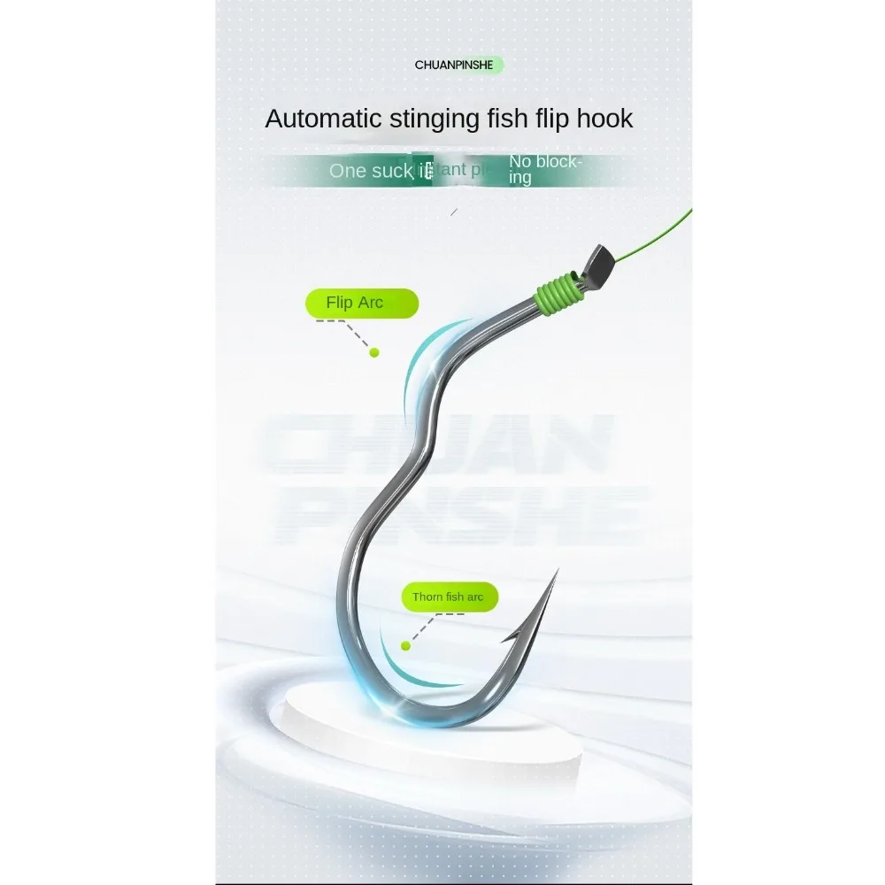 Ganchos doble abatibles, jaula para cebo de pesca, línea de acero al carbono de plástico de alto índice, alimentador de grupo, plomo, anzuelos dobles de Color verde - imagen 5