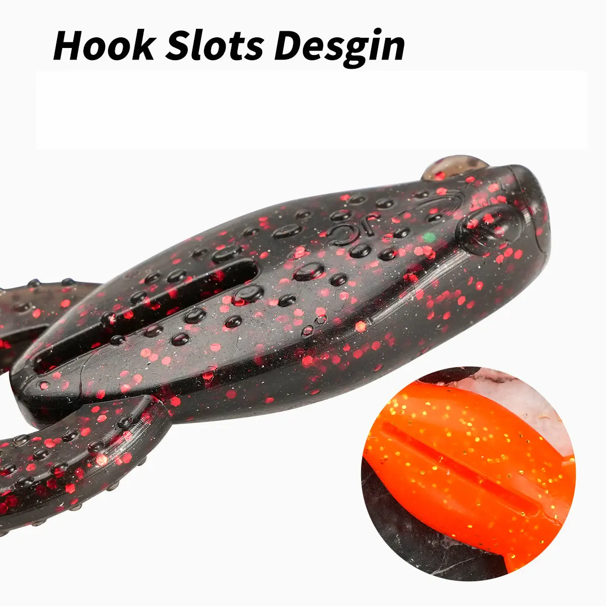 Johncoo rana flotante 7cm 10cm señuelo de pesca cebo de pesca suave para Lucio lubina señuelo de pesca Topwater - imagen 4