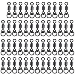 Giratorio con anilla para pesca de carpa – Negro mate