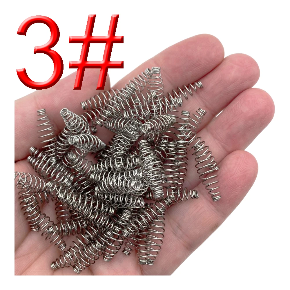 50 unids/lote anzuelo de pesca anzuelo de carpa con resorte giratorio de púas gancho de explosión de un solo círculo accesorios aparejos de pesca - imagen 5