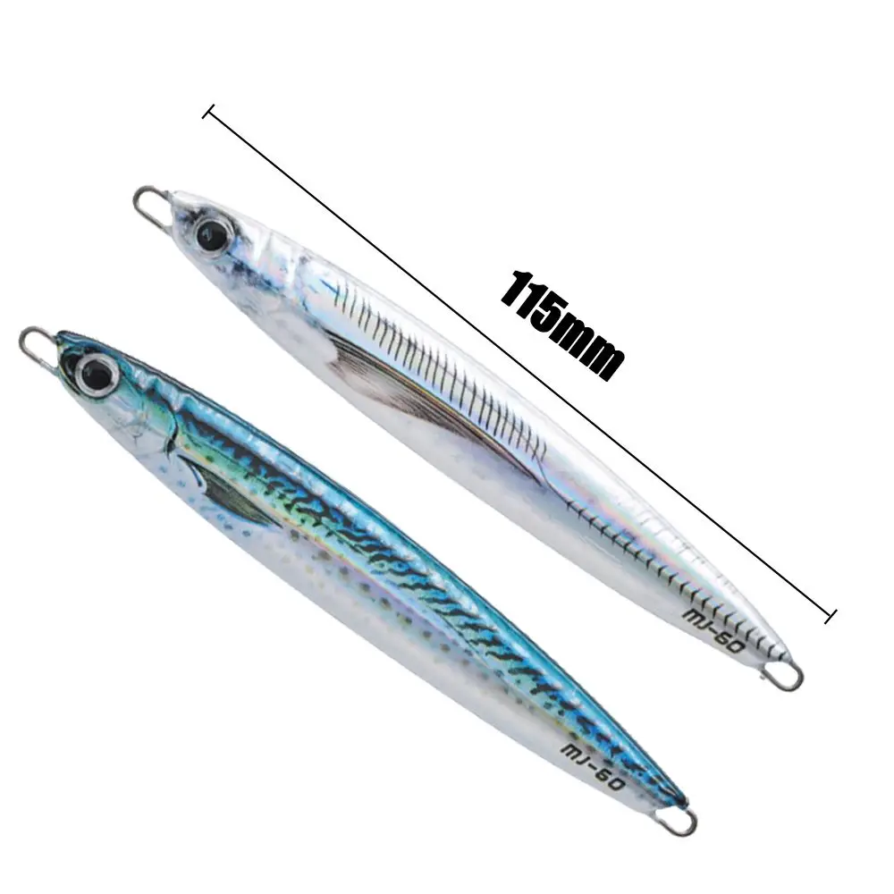 Cebo giratorio Minnow, 60g, 115mm, plantilla de caballa española, cebo de plomo de fundición, señuelo de Metal para pesca - imagen 5