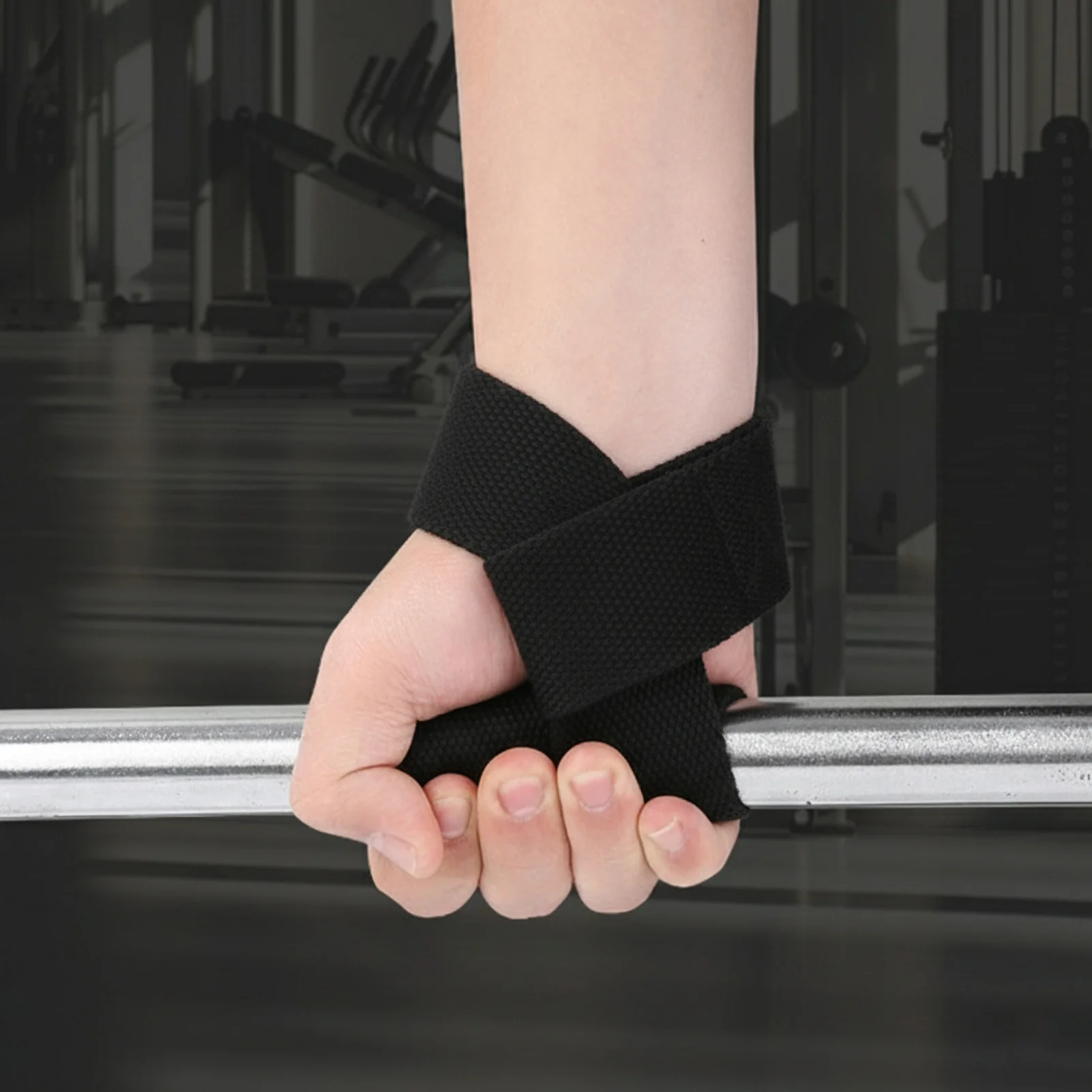 Banda de resistencia para fitness, banda de potencia antideslizante gruesa para levantamiento de pesas, resistente al desgaste, protector de muñeca para deportes y fitness, 1 unidad - imagen 3