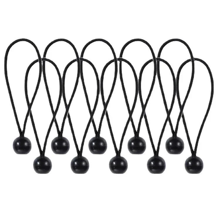 12 Uds cuerda elástica bola lona lona mástil de bandera lazos extremos de cordón cuerda fija barco poste Camping tienda Accesorios - imagen 5