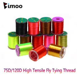 Bimoo Hilo de atado para moscas de Nylon alta resistencia encerado