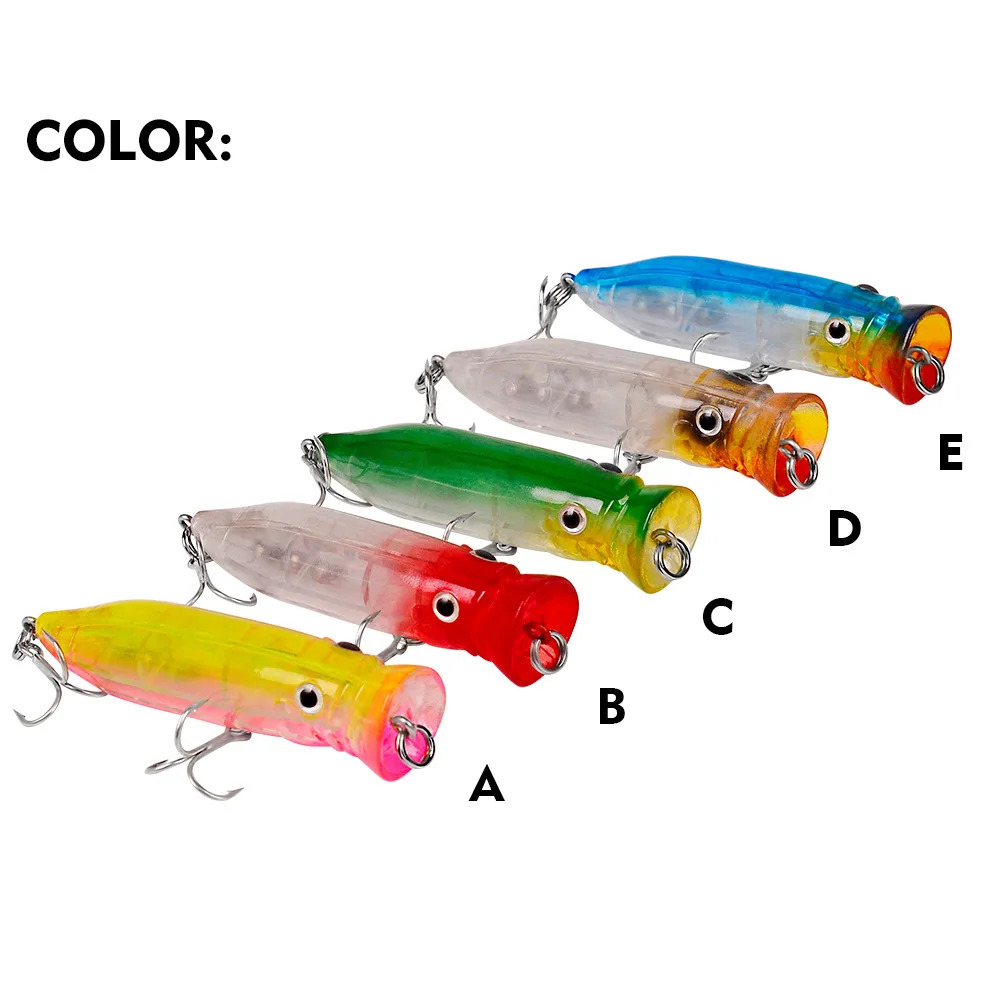Mini Señuelos de Pesca Popper, cebo duro Artificial flotante de 7cm y 9g, Minnow japonés, trucha, lubina, carpa, 1 piezas - imagen 2