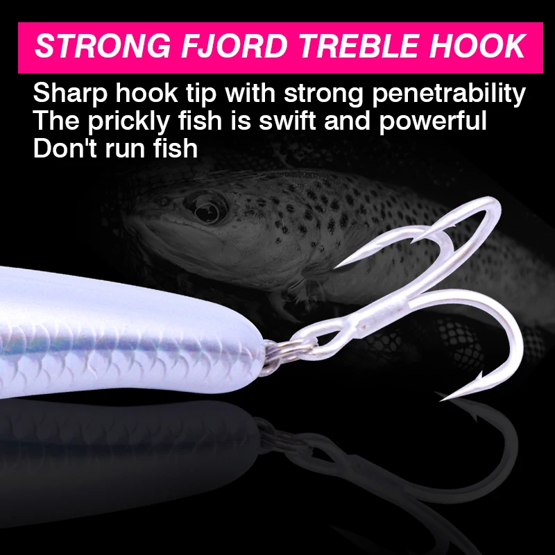 FJORD 190mm 51g Super Trolling señuelo de pesca flotante Minnow Topwater agua salada duro Swimbaits Crankbaits pesca cebo Artificial - imagen 5