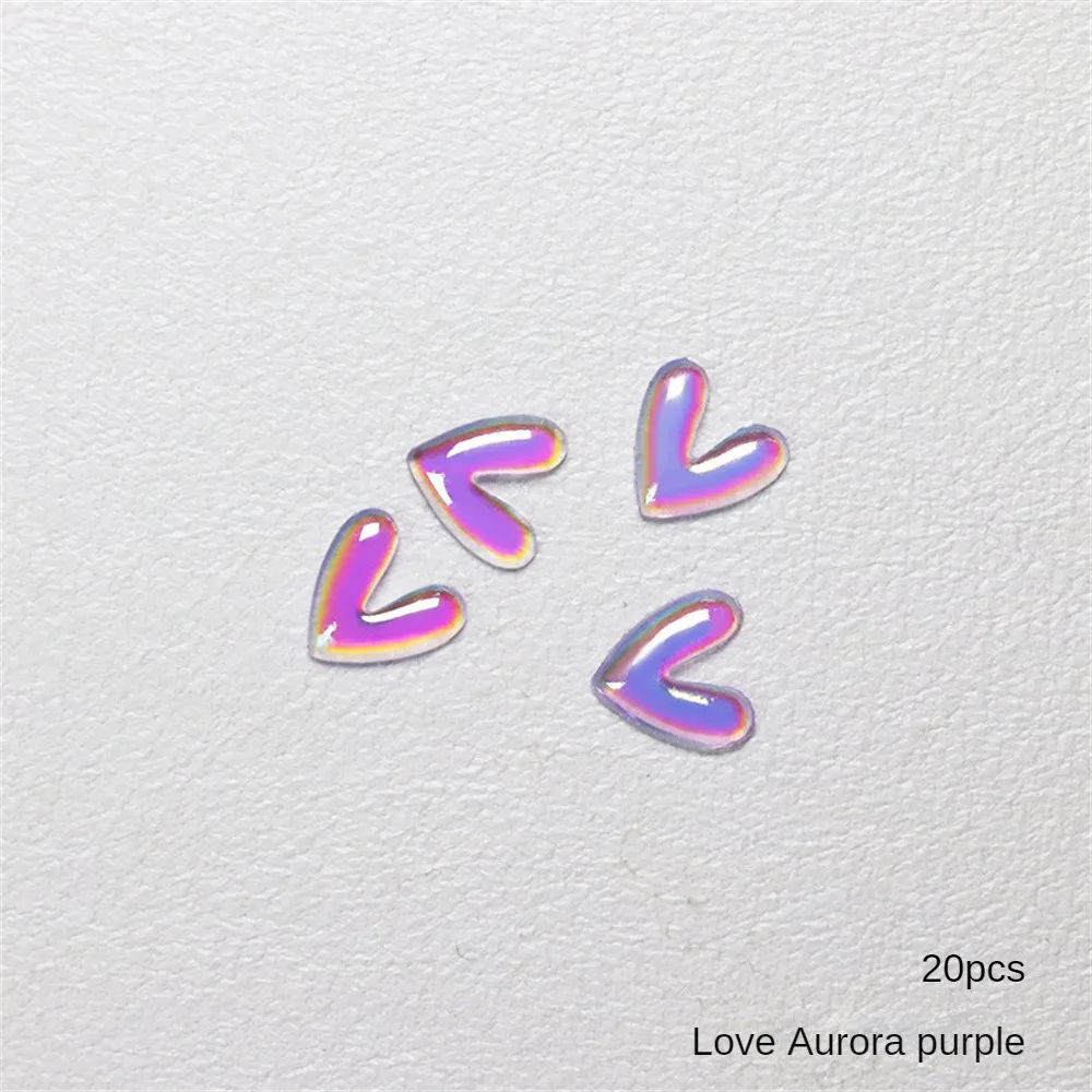 Amor-aura corazones morados 20pcs