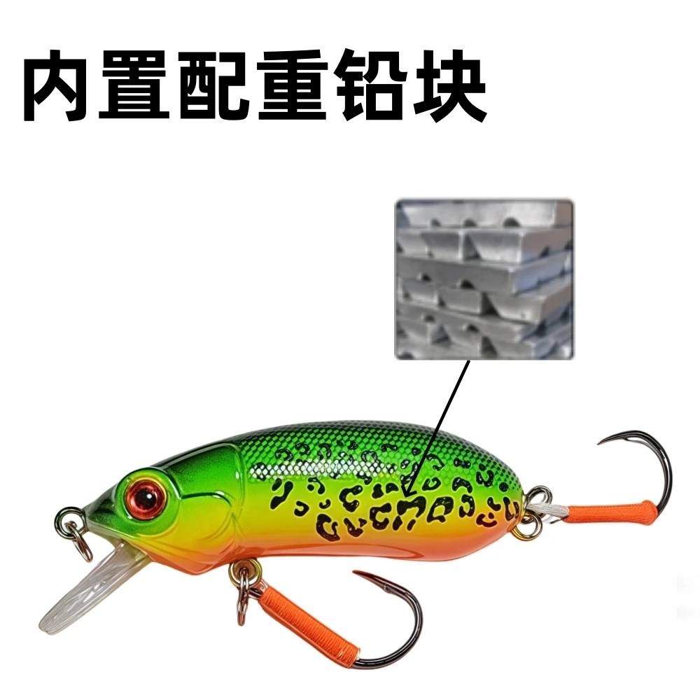 Crankbait Minnow flotante 62mm 10g ojos 3D – Senuelo duro - imagen 4