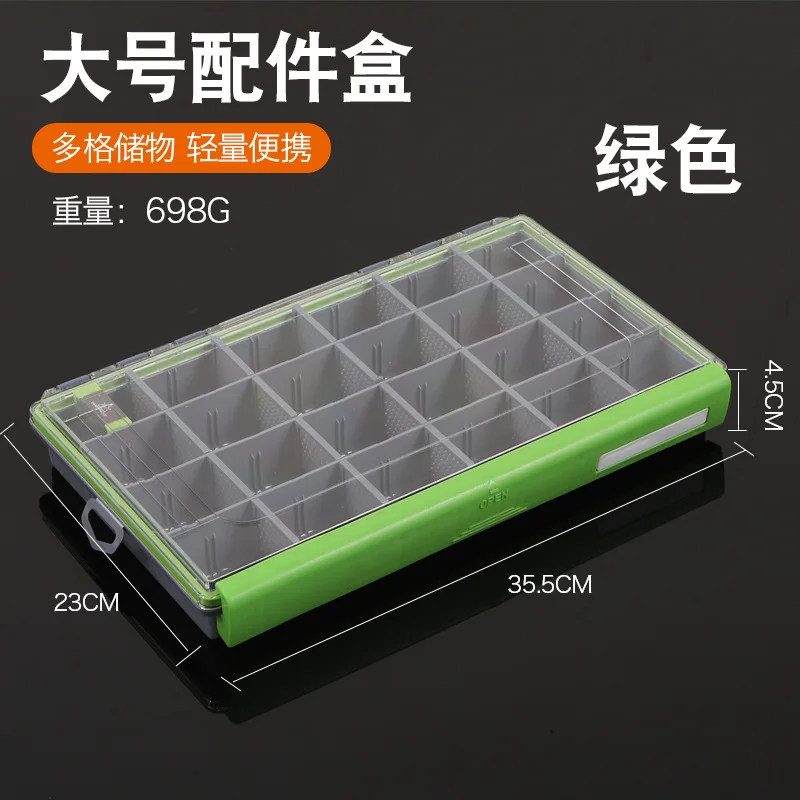 Caja de señuelos de pesca portátil, 24 rejillas, organizador de cebo de gran capacidad, Redworm Earthworm, caja de almacenamiento transpirable, accesorios de pesca - imagen 5