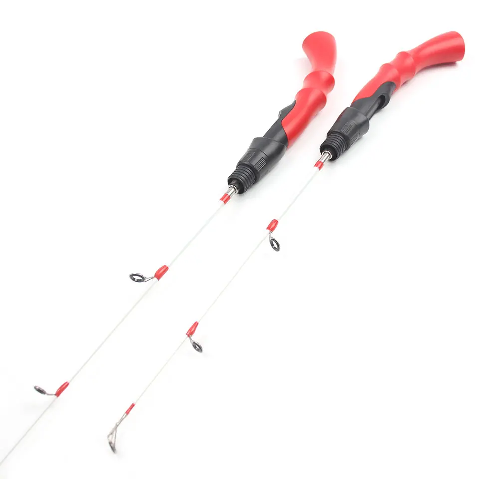 Caña de pescar en hielo, mango ergonómico pequeño y portátil, agarre cómodo, muy práctica, adecuada para pesca en hielo en invierno y diversión - imagen 3