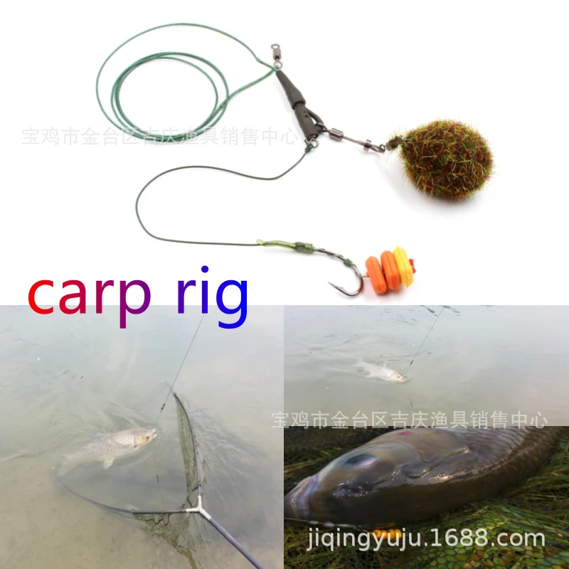 Juego de pesca de 20 piezas para carpa, aparejos de alambre frontal, Conector de anzuelos, Cyprinus Carpio Classcia, herramientas de pesca - imagen 5