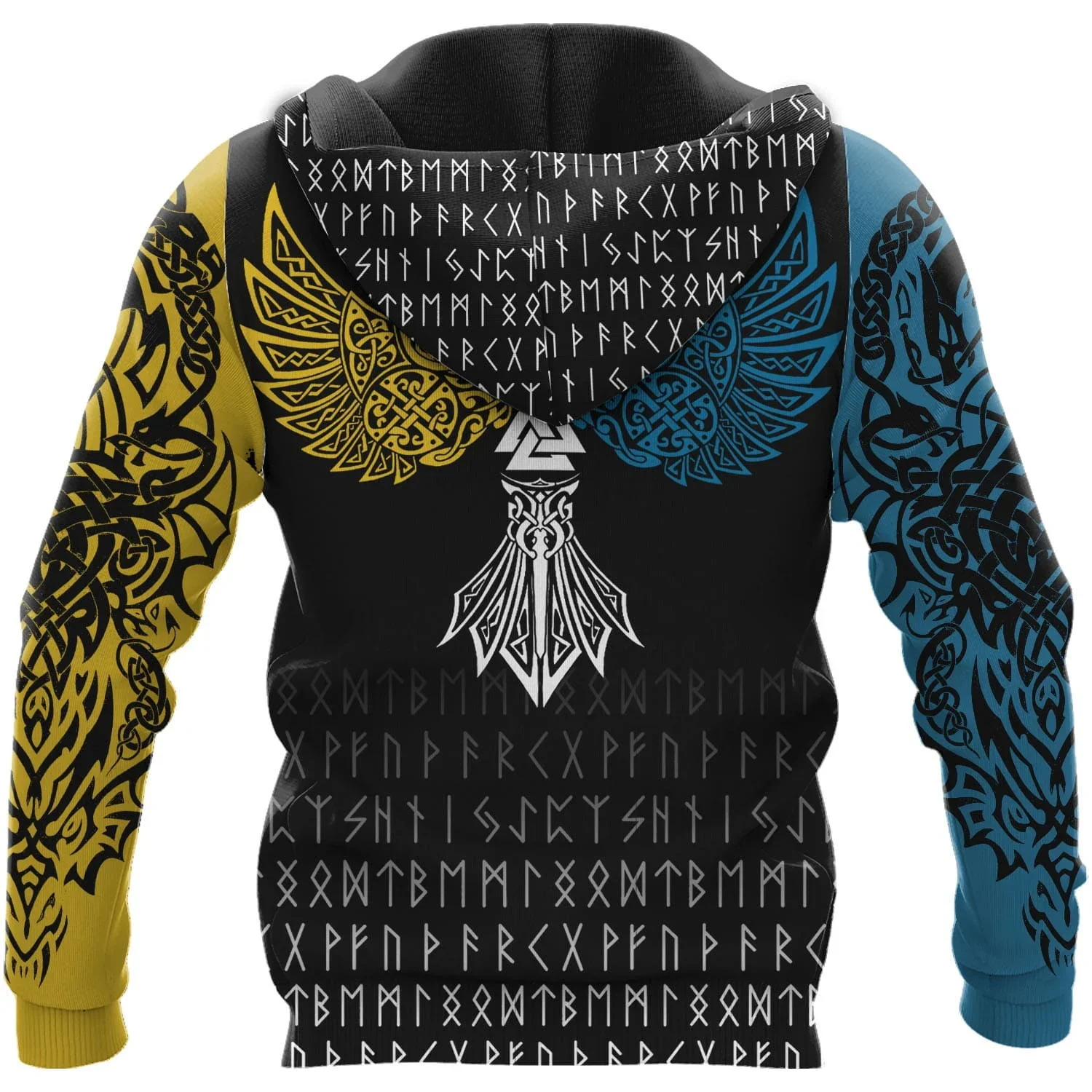 Fenrir Wolf Skoll Hati Sudadera con capucha - Diseño 3D para pesca - imagen 2