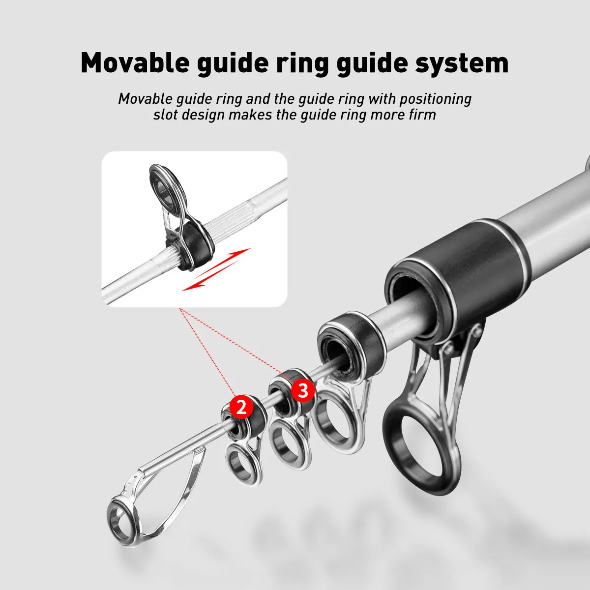 Caña giratoria de Surf telescópica de acción rápida, potencia de 4,2 m, NO25, 30T, carbono, 4 secciones, viaje, Surfcasting, caña de pescar de fundición costera - imagen 2