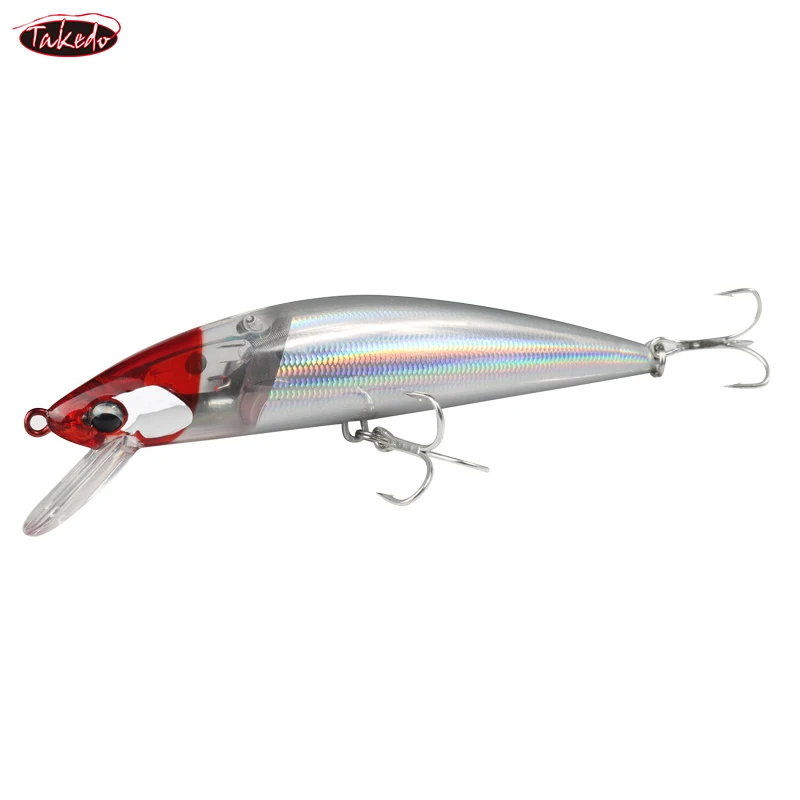 TAKEDO LX07 cebo de pececillo 12CM 38G señuelo de pesca hundimiento señuelo de pececillo grande señuelo de curricán plástico Wobbler cebo trucha Jerkbait para lubina - imagen 3