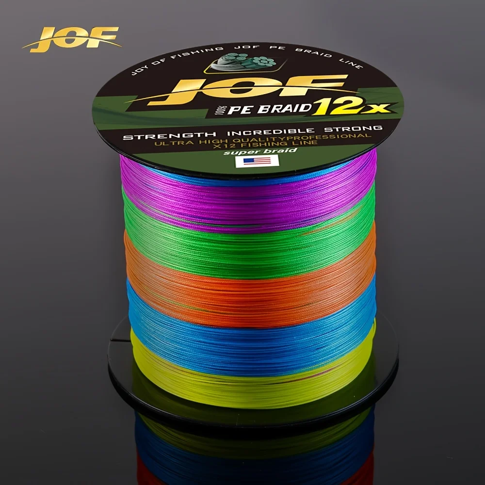 Línea de pesca JOF de 12 hebras, línea de pesca multifilamento japonesa de PE trenzado de 300M para pesca de carpa, accesorios para equipos de pesca - imagen 4