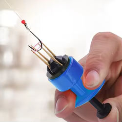 Cortadora de hilo de pescar azul, aparejos de pesca de carpa, accesorios de pesca de carpa, herramienta de unión de pellets de cobre