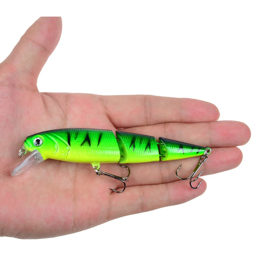 Señuelo de pesca Wobblers, cebo duro multisección, cebo Artificial, pececillo, Crankbait, perca, aparejos de pesca de carpa, 1 ud. - imagen 5