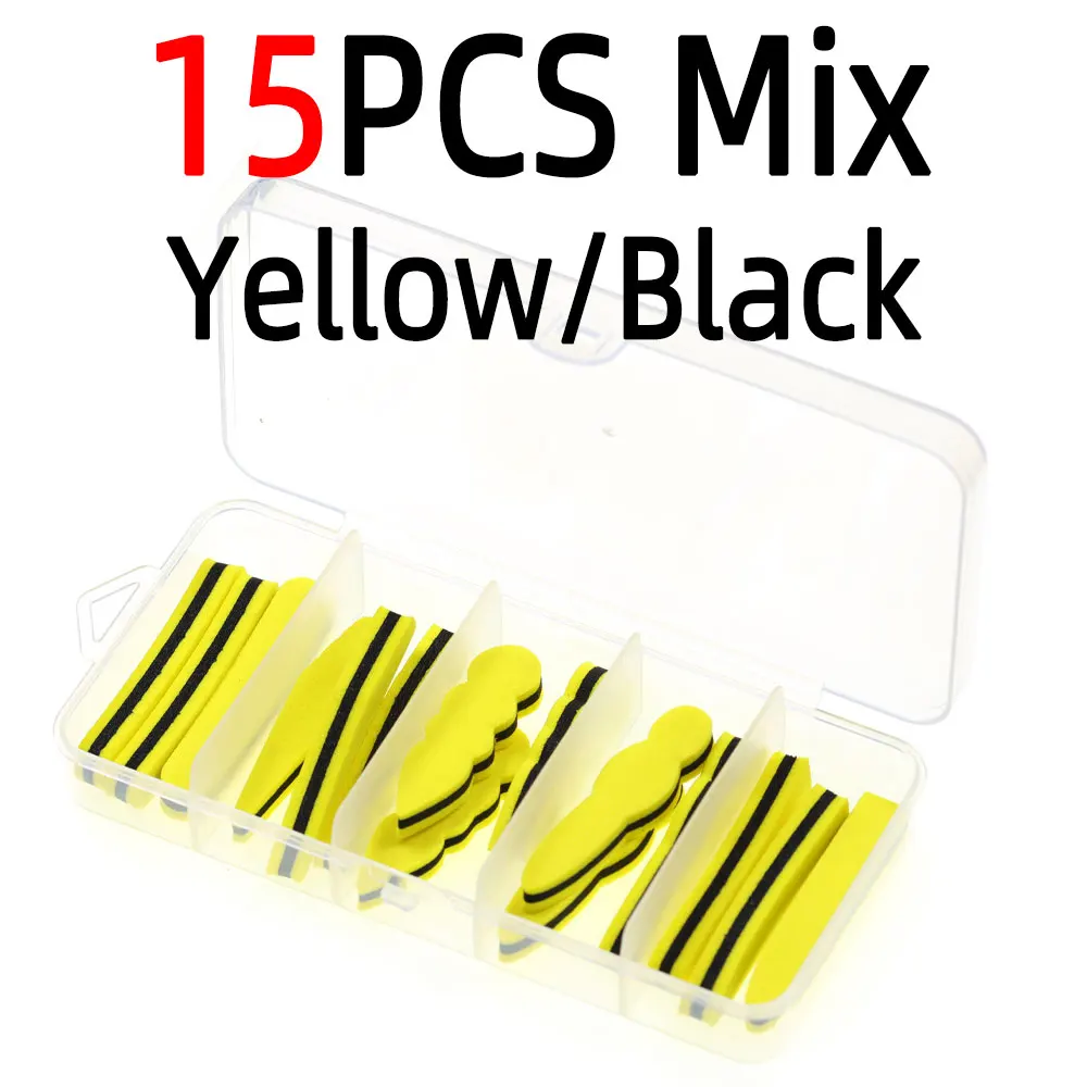 15pcs Yellow Black