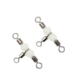 Giratorios triangulares con bolas luminosas – Acero inoxidable pesca