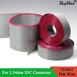 Cable plano 28AWG IDC 2.54mm alta calidad para conexión de datos