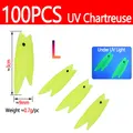 100pcs Chartreuse L