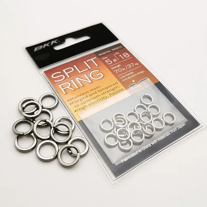 Anilla Partida BKK Acero Inoxidable – Doble para Señuelos de Mar - imagen 5