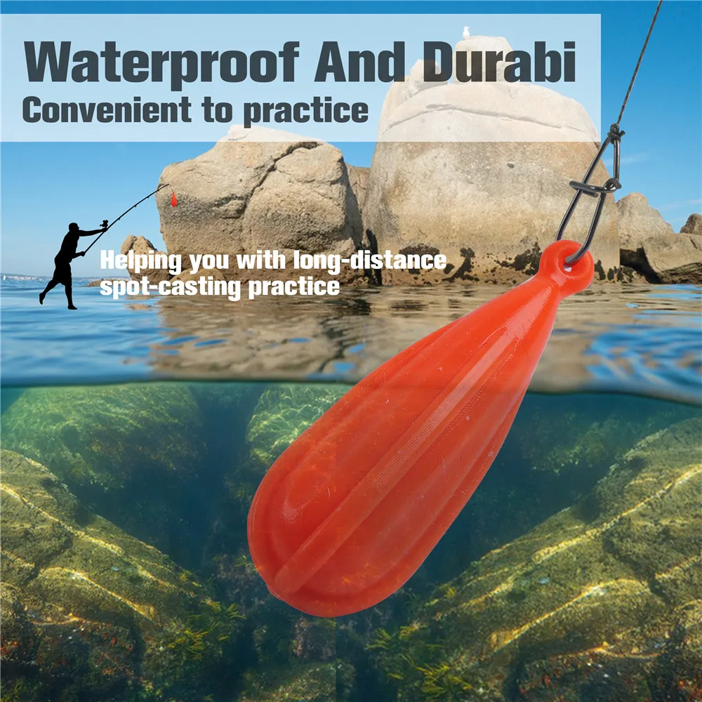 Tapones de práctica de pesca de silicona, tapón de práctica de fundición de pesca, 5 peso mixto para mejorar las habilidades de lanzamiento, 5 uds. - imagen 5