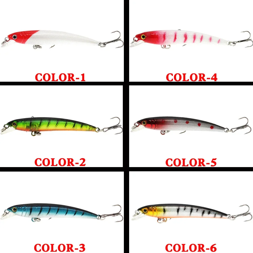 Wobblers de Pesca flotantes, cebos Crankbait de pececillo láser, ojos 3d, Topwater de plástico - imagen 5
