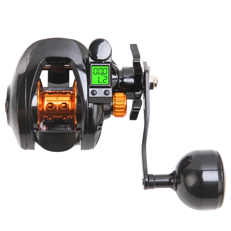 Billeings-carrete de Baitcasting de Metal para agua dulce y salada, accesorio de serie AFS, relación de transmisión 6,3: 1, pantalla Digital, arrastre máximo de 18lb - imagen 2