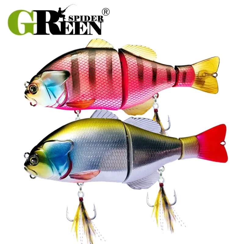 GREENSPIDER Swimbait articulado flotante para lucio y perca - imagen 4