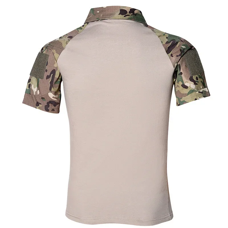 Camisetas tácticas de verano para hombre, ropa deportiva transpirable para caza, camiseta de camuflaje para senderismo, camisas de combate, ropa de pesca Airsoft - imagen 5
