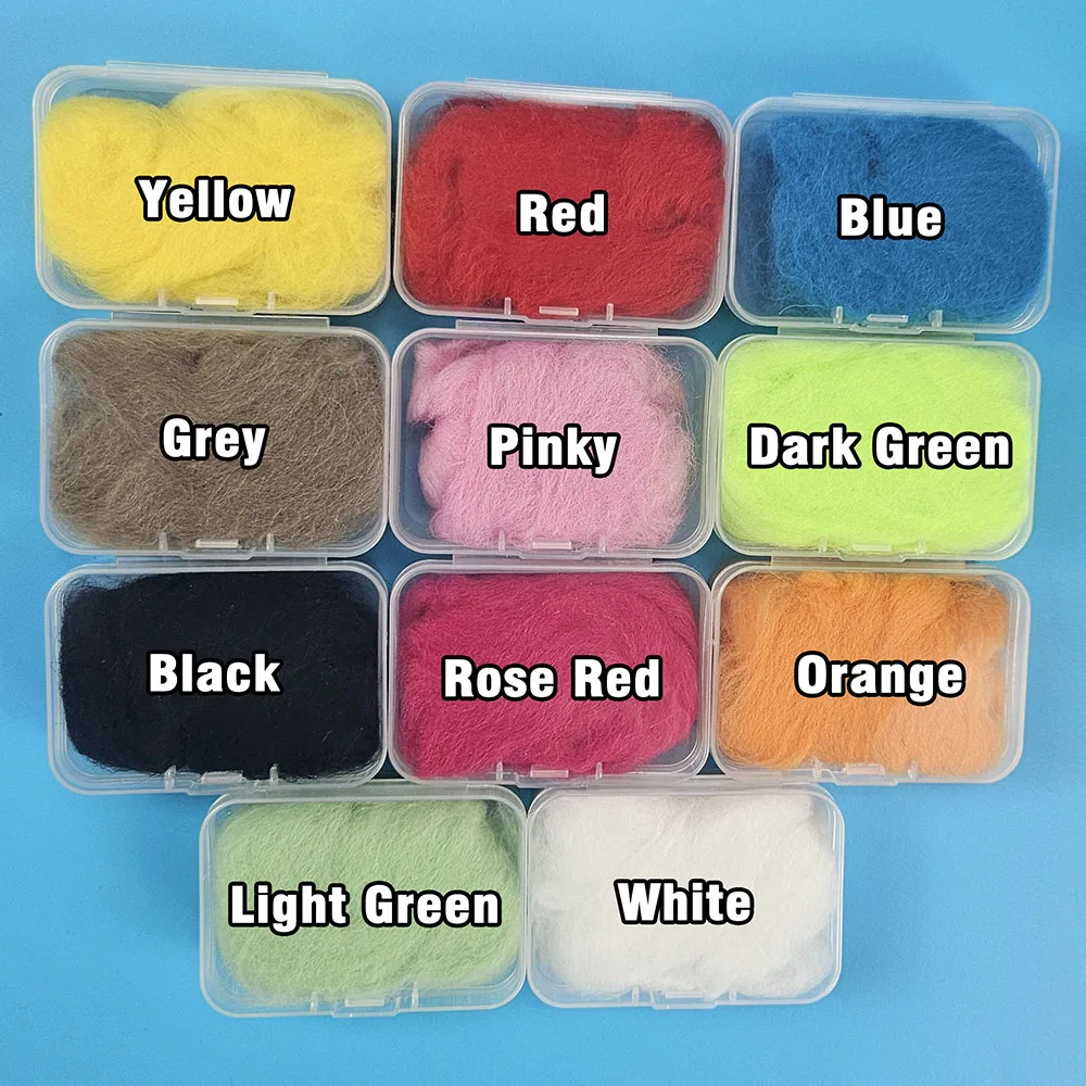 MNFT 1 caja 3g espuma huevo hilo fibra cebo señuelo paracaídas trucha y cabeza de acero Glowbug mosca espuma para atar huevos moscas patrones - imagen 3