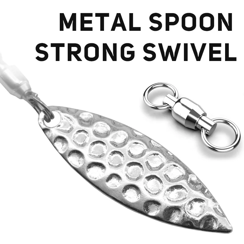 Señuelos de rotación con cabezal de anzuelo de pesca, 3-7g, Spinner, gusano, cuchara de Metal, aparejo, plomo, señuelos artificiales, lote de 3 piezas en oferta - imagen 5