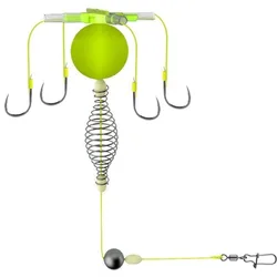 Gancho de cuerda, jaula para cebo de pesca, acero al carbono, cuatro ganchos, alimentador de grupo, plomo, antienrollado, jaula para cebo de pesca afilada