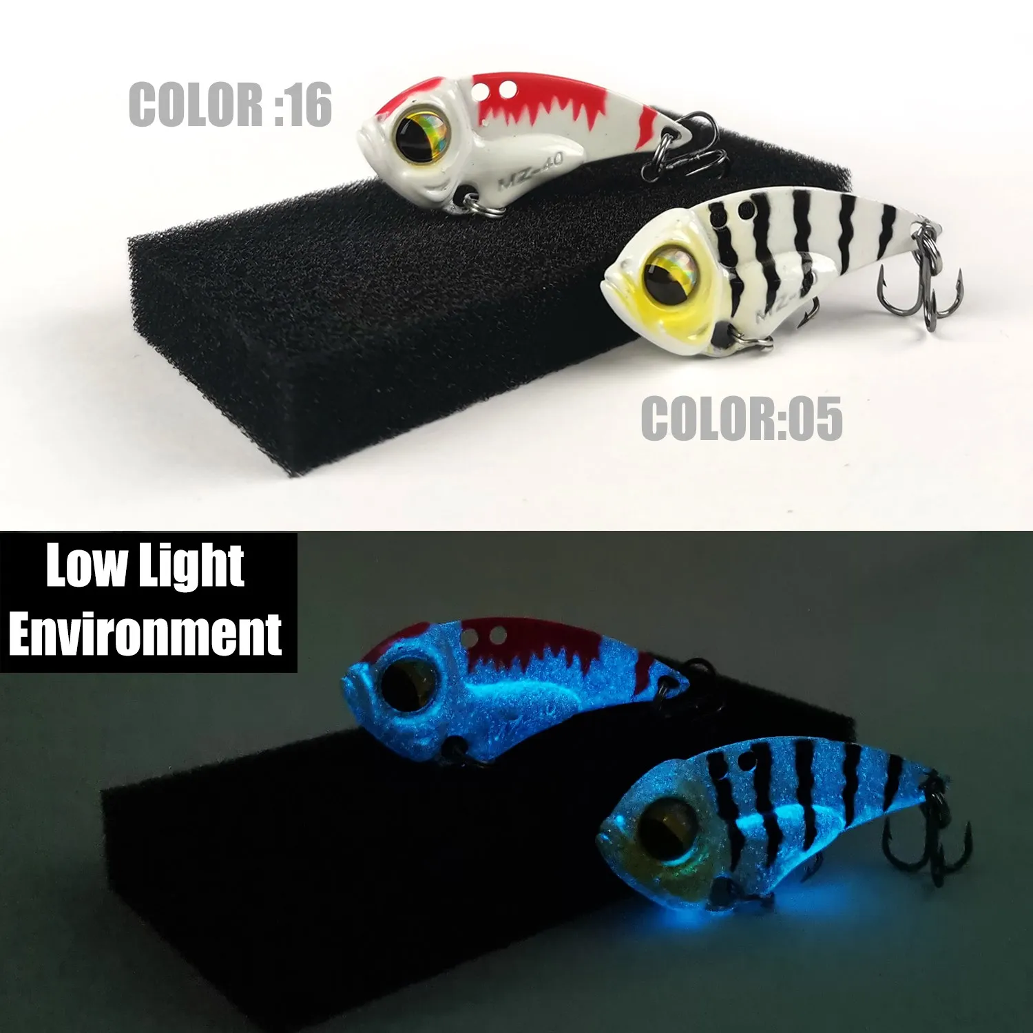 THETIME 6,5g MZ40 Metal cigarra VIB hoja cuchara señuelo hundimiento Lipless Crankbait Wobblers cebos Jig Spinner pesca sábalo señuelos - imagen 4